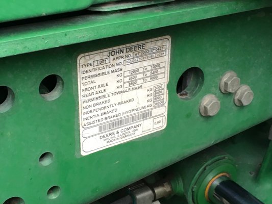 Tracteur agricole John Deere 6170R