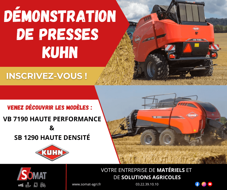 KUHN - Démonstration de presses